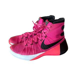 NIKE HYPERDUNK 2015 Mens Size 8/41 Breast Cancer Pink Basketball Shoe 749561-606
